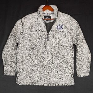 Boxercraft Sherpa Pullover Mens XS Grey Cal Berkeley Quarter Zip Fleece